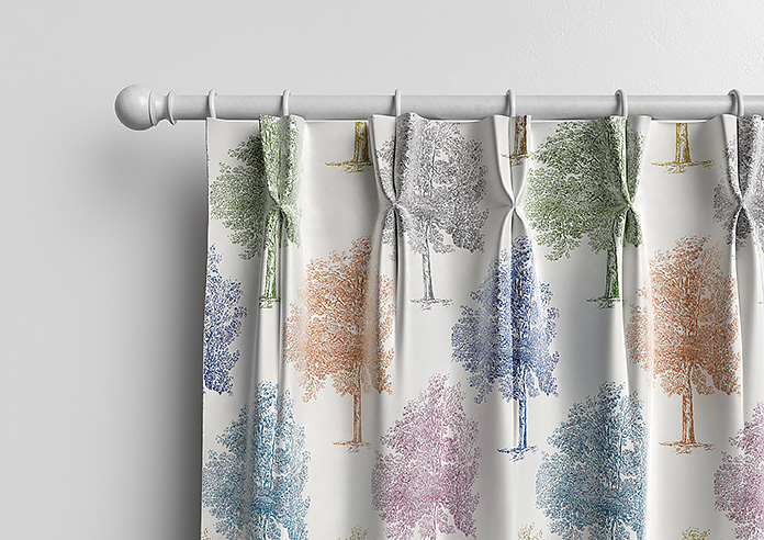 Vintage Tree Velvet, Multi - Made to Measure Curtains - Image 12